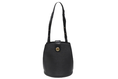 LOUIS VUITTON ルイヴィトン LV クリュニー ショルダーバッグ M52252 エピレザー ブラック ゴールド金具 美品 中古 4b006983