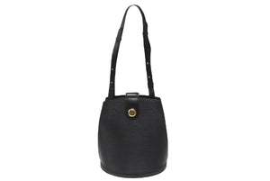LOUIS VUITTON ルイヴィトン LV クリュニー ショルダーバッグ M52252 エピレザー ブラック ゴールド金具 美品 中古 4b006983
