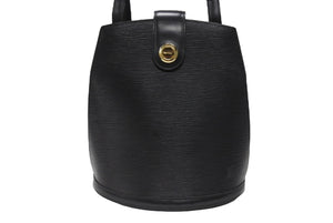 LOUIS VUITTON ルイヴィトン LV クリュニー ショルダーバッグ M52252 エピレザー ブラック ゴールド金具 美品 中古 4b006983
