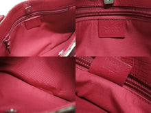 Load image into Gallery viewer, 極美品 GUCCI グッチ ミニハンドバッグ GG 114559 002122 イタリア製 PVC レザー ベージュ ピンク シルバー金具 中古 4b006985