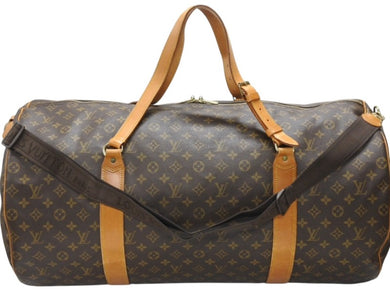 LOUIS VUITTON ルイヴィトン ボストンバッグ サックポロション 2WAY M41222 ゴールド金具 ブラウン 美品 中古 4b006988