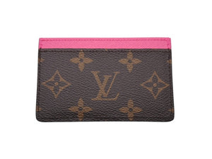未使用 LOUIS VUITTON ルイヴィトン LV×TM カードケース ポルト カルト サーンプル モノグラム パンダ M13439 ブラウン ピンク中古 4b006990