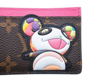 Load image into Gallery viewer, 未使用 LOUIS VUITTON ルイヴィトン LV×TM カードケース ポルト カルト サーンプル モノグラム パンダ M13439 ブラウン ピンク中古 4b006990
