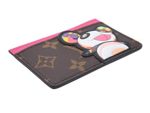 Load image into Gallery viewer, 未使用 LOUIS VUITTON ルイヴィトン LV×TM カードケース ポルト カルト サーンプル モノグラム パンダ M13439 ブラウン ピンク中古 4b006990