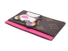 Load image into Gallery viewer, 未使用 LOUIS VUITTON ルイヴィトン LV×TM カードケース ポルト カルト サーンプル モノグラム パンダ M13439 ブラウン ピンク中古 4b006990