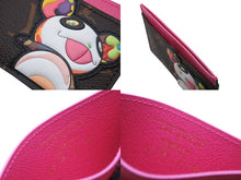 Load image into Gallery viewer, 未使用 LOUIS VUITTON ルイヴィトン LV×TM カードケース ポルト カルト サーンプル モノグラム パンダ M13439 ブラウン ピンク中古 4b006990