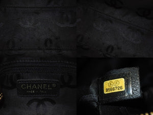 極美品 CHANEL シャネル ワイルドステッチ ワンショルダーバッグ 9番台 ココマーク キャビアスキン ブラック ゴールド金具 中古 4b006992