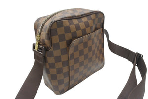 極美品 LOUIS VUITTON ルイヴィトン ショルダーバッグ オラフPM ダミエキャンバス ブラウン N41442 中古 4b006994