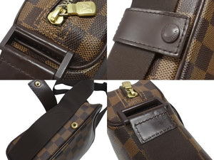極美品 LOUIS VUITTON ルイヴィトン ショルダーバッグ オラフPM ダミエキャンバス ブラウン N41442 中古 4b006994