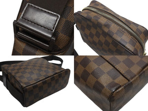 極美品 LOUIS VUITTON ルイヴィトン ショルダーバッグ オラフPM ダミエキャンバス ブラウン N41442 中古 4b006994