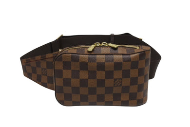 極美品 LOUIS VUITTON ルイヴィトン ジェロニモス ウエストバッグ ボディバッグ N51994 ダミエ ブラウン 中古 4b006995