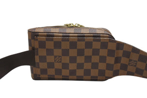 極美品 LOUIS VUITTON ルイヴィトン ジェロニモス ウエストバッグ ボディバッグ N51994 ダミエ ブラウン 中古 4b006995
