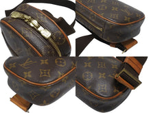 Load image into Gallery viewer, LOUIS VUITTON ルイヴィトン モノグラム ポシェット ガンジュ ボディバッグ M51870 ブラウン ゴールド金具 美品 中古 4b006997