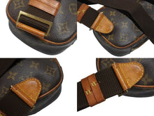 Load image into Gallery viewer, LOUIS VUITTON ルイヴィトン モノグラム ポシェット ガンジュ ボディバッグ M51870 ブラウン ゴールド金具 美品 中古 4b006997