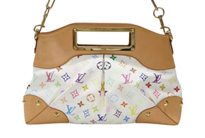 LOUIS VUITTON ルイヴィトン モノグラムマルチカラー ジュディPM 村上隆 ハンドバッグ M40257 ホワイト 美品 中古 4b006998