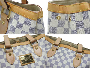 LOUIS VUITTON ルイヴィトン ハンドバッグ N51207 ハムステッドPM ホワイト ダミエアズールキャンバス 美品 中古 4b006999