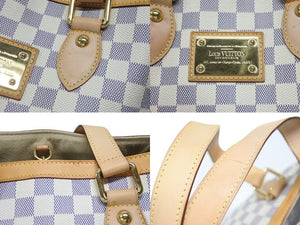 LOUIS VUITTON ルイヴィトン ハンドバッグ N51207 ハムステッドPM ホワイト ダミエアズールキャンバス 美品 中古 4b006999