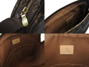 LOUIS VUITTON ルイヴィトン トロター ボブール ショルダーバッグ M97037 モノグラム ブラウン PVC レザー ゴールド金具 美品 中古 4b007000