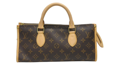 極美品 LOUIS VUITTON ルイヴィトン モノグラム ポパンクール ハンドバッグ M40009 ロゴ モノグラムキャンバス ブラウン 中古4b007003