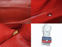 Load image into Gallery viewer, CHANEL シャネル マトラッセ25 チェーンショルダー ショルダーバッグ Wフラップ 22番台 ラムスキン トリコロールカラー シルバー金具 美品 中古 4b007004