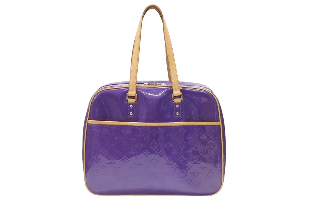 極美品 LOUIS VUITTON ルイヴィトン モノグラム サットン ハンドバッグ ミニボストン ヴァイオレット M91081 パープル系 中古 4b007008