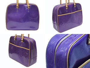 極美品 LOUIS VUITTON ルイヴィトン モノグラム サットン ハンドバッグ ミニボストン ヴァイオレット M91081 パープル系 中古 4b007008