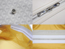Load image into Gallery viewer, 極美品 GOYARD ゴヤール ボーイング 65 ヘリンボーン PVC レザー ボストンバッグ ホワイト 中古 4b007009