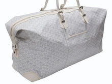 Load image into Gallery viewer, 極美品 GOYARD ゴヤール ボーイング 65 ヘリンボーン PVC レザー ボストンバッグ ホワイト 中古 4b007009