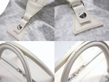 Load image into Gallery viewer, 極美品 GOYARD ゴヤール ボーイング 65 ヘリンボーン PVC レザー ボストンバッグ ホワイト 中古 4b007009