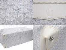 Load image into Gallery viewer, 極美品 GOYARD ゴヤール ボーイング 65 ヘリンボーン PVC レザー ボストンバッグ ホワイト 中古 4b007009