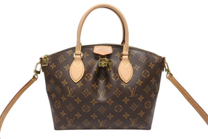 極美品 LOUIS VUITTON ルイヴィトン モノグラム ボエシMM 2WAY ショルダーバッグ ハンドバッグ M45986 ブラウン 中古 4b007013