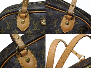 極美品 LOUIS VUITTON ルイヴィトン モントルグイユGM ハンドバッグ M95566 ブラウン PVC レザー ゴールド金具 中古 4b007014
