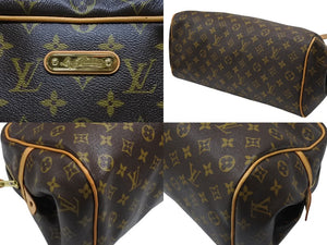 極美品 LOUIS VUITTON ルイヴィトン モントルグイユGM ハンドバッグ M95566 ブラウン PVC レザー ゴールド金具 中古 4b007014