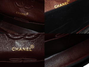 極美品 CHANEL シャネル マトラッセ23 Wフラップ Wチェーンショルダーバッグ 1番台 ラムスキン ココマーク ブラック ゴールド金具 中古 4b007017