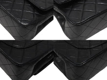 Load image into Gallery viewer, 極美品 CHANEL シャネル マトラッセ23 Wフラップ Wチェーンショルダーバッグ 1番台 ラムスキン ココマーク ブラック ゴールド金具 中古 4b007017