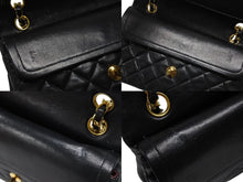 Load image into Gallery viewer, 極美品 CHANEL シャネル マトラッセ23 Wフラップ Wチェーンショルダーバッグ 1番台 ラムスキン ココマーク ブラック ゴールド金具 中古 4b007017
