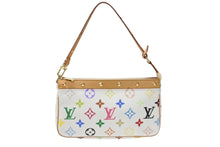 Load image into Gallery viewer, 新品同様 LOUIS VUITTON ルイヴィトン ポシェット アクセソワール アクセサリーポーチ M92649 モノグラム マルチカラー 村上隆 中古 4b007020