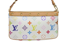 Load image into Gallery viewer, 新品同様 LOUIS VUITTON ルイヴィトン ポシェット アクセソワール アクセサリーポーチ M92649 モノグラム マルチカラー 村上隆 中古 4b007020