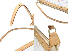 Load image into Gallery viewer, 新品同様 LOUIS VUITTON ルイヴィトン ポシェット アクセソワール アクセサリーポーチ M92649 モノグラム マルチカラー 村上隆 中古 4b007020