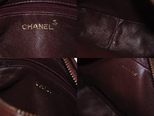 Load image into Gallery viewer, CHANEL シャネル チェーンショルダーバッグ 3番台 ココマーク フリンジ レザー ボルドー ゴールド金具 美品 中古 4b007025