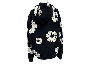 DENIM TEARS デニムティアーズ Cotton Wreath Hoodie コットンリース フーディー サイズL ブラック ホワイト 美品 中古 4b007040