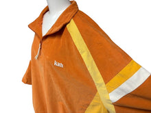 Load image into Gallery viewer, KITH キース コーデュロイ ハーフジップ 半袖トラックジャケット SS2022 RN140659 オレンジ コーデュロイ サイズXL 美品 中古 4b007041