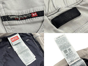 DIESEL ディーゼル RN93243 CA25594 ヴィンテージパンツ ストレッチ素材 グレー コットン プレス加工 サイズ32 美品 中古 4b007042