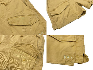 KITH キス ショートパンツ SS2022 イエロー コットンショーツ ハーフパンツ ロゴ刺繍 RN140659 KHM060132 サイズM 美品 中古 4b007044