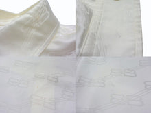 Load image into Gallery viewer, BALENCIAGA バレンシアガ 22AW BB モノグラム ツイスト 長袖シャツ ホワイト レーヨン ロゴ 704461 サイズ1 美品 中古 4b003885