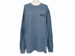 Supreme シュプリーム Small Logo Long Tee ロゴプリント ロングティーシャツ RN101837 ネイビー コットン サイズM 良品 中古 4b007057