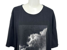 Load image into Gallery viewer, Alexander McQueen アレキサンダーマックイーン クラウドグラフィックプリント 半袖Ｔシャツ ブラック XL 704968 良品 中古 4b007061