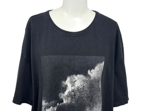 Alexander McQueen アレキサンダーマックイーン クラウドグラフィックプリント 半袖Ｔシャツ ブラック XL 704968 良品 中古 4b007061