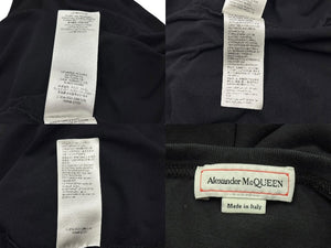 Alexander McQueen アレキサンダーマックイーン クラウドグラフィックプリント 半袖Ｔシャツ ブラック XL 704968 良品 中古 4b007061