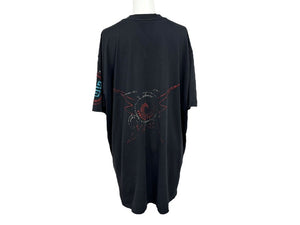 Givenchy ジバンシー 半袖Ｔシャツ BM70FT3002 ブラック コットン バックプリント サイズM 美品 中古 4b007062